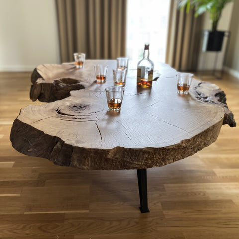 solid oak coffee table